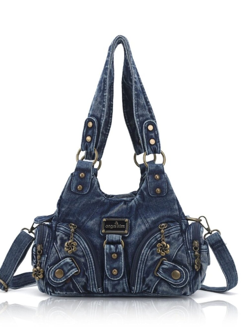 Purses for Women Small Hobo Shoulder Bags Vagen Leather Multi-Pocket Tote Bag